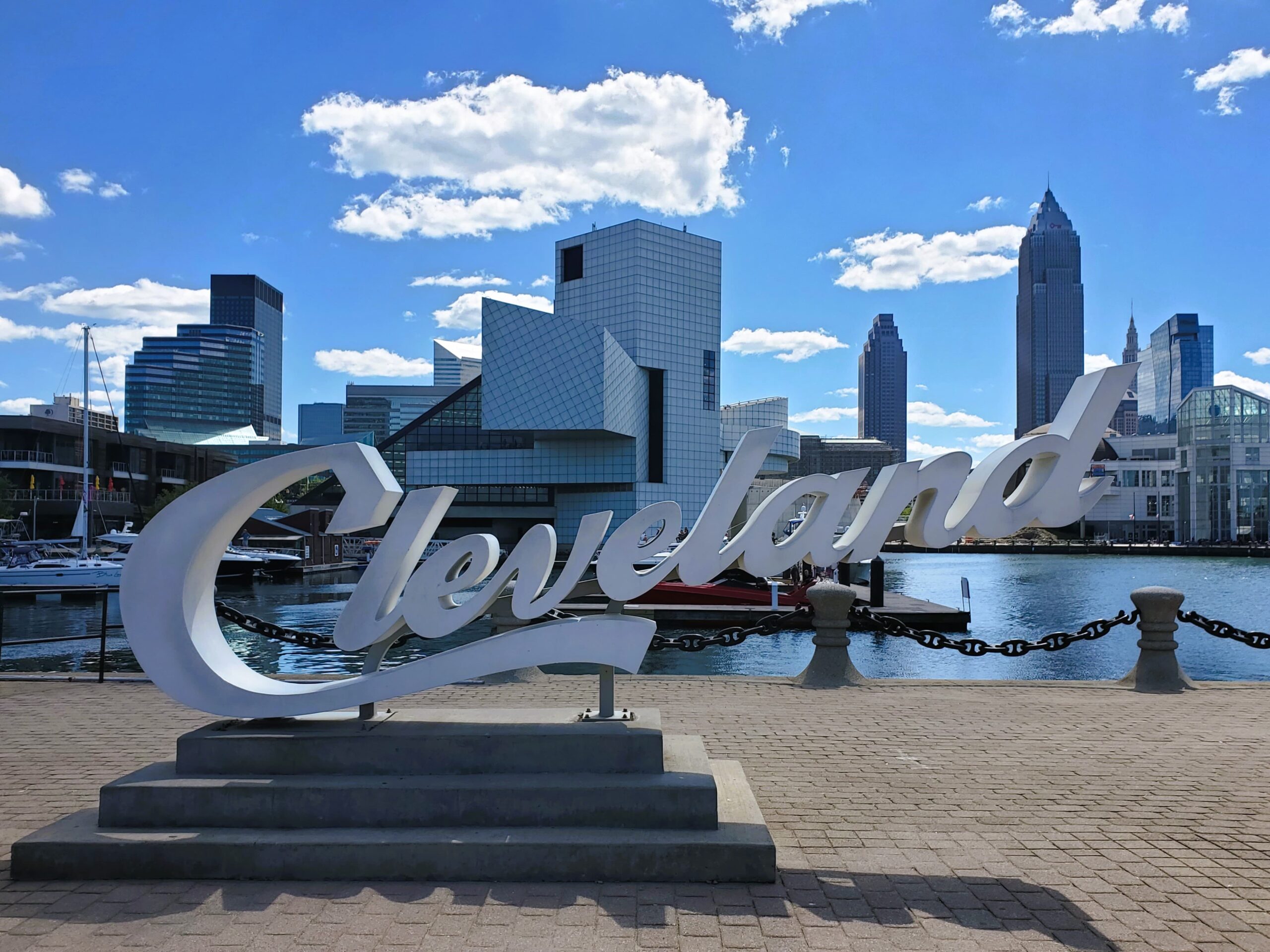 Cleveland sign for photo op
